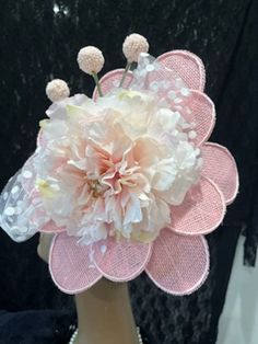 "Ready to ship today from Tennessee, USA. I ship quickly and package safely in boxes. See more distinctive fascinator hat choices at my Etsy shop at https://www.etsy.com/shop/equineelan This fascinator hat has a light pink flower petal base of 12\" x 12\". A large gorgeous pastel pink peony flower tops the base with white dotted tulle ribbon bow. The peony flower is pale pink with few light beige edged petals. The lighting makes it look yellow tinged but it is not. Photos show it both ways but t Pink Hair Accessories For Kentucky Derby Garden Party, Whimsical Pink Hair Accessories With Handmade Flowers, Pink Hair Accessories For Kentucky Derby, Pink Hair Accessories With Handmade Flowers For Summer, Pink Flower Fascinator For Wedding, Pink Handmade Flower Hair Accessories For Garden Party, Whimsical Pink Headpieces For Gifts, Pink Flower Headpiece For Wedding, Whimsical Pink Headpieces As Gift