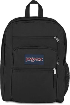 JanSport Laptop Backpack - Computer Bag with 2 Compartments, Ergonomic Shoulder Straps, 15” Laptop Sleeve, Haul Handle - Book Rucksack - Black Jansport Backpacks Big Student, Mochila Jansport, Laptop Backpack Women, Backpack Reviews, Backpack Material, College Backpack, Boys Backpacks, Computer Bag