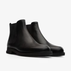 Iman Ankle Boots for Women - Summer collection - Camper USA Casual Chelsea Boots With Vibram Sole, Casual Chelsea Ankle Boots With Vibram Sole, Casual Chelsea Boots With Textured Sole, Casual Chelsea Boots With Contrast Sole For Fall, Casual Chelsea Boots With Rubber Sole For Work, Modern Chelsea Boots With Rubber Sole For Fall, Casual Waterproof Chelsea Boots For Work, Casual Black Chelsea Boots With Contrast Sole, Camper Store