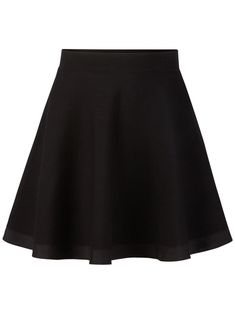 black wool blend flared design high-waisted elasticated waistband Flared Skirt With Elastic Waistband For Night Out, Black A-line Voluminous Skirt, Classic Black A-line Skirt, Black Elastane Lined Mini Skirt, Black Lined Mini Skirt In Elastane, Black Flared Mini Skirt With Elastic Waistband, Chic Flared Skirt With Wide Waistband, Elegant High-waisted Mini Skirt With Elastic Waistband, Black Stretch A-line Mini Skirt