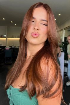 Ginger Brown Hair, Orange Brown Hair, Reddish Brown Hair Color, Copper Brown Hair Color, Red Brown Hair Color, Copper Blonde Hair Color, Copper Blonde Hair, Cheveux Oranges