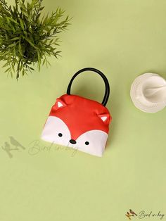 Bird in Bag - Waterproof Orange Fox-Shaped Composite Material Handbag for Women (Small) Dome Bag, Orange Details, Cartoon Elephant, Orange Fox, Handbag For Women, Elephant Pattern, Composite Material, Cleaning Materials, Bag Bag