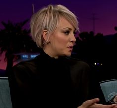 Pixie Haircut Kaley Cuoco, Kaylie Cuoco Hair, Kaylee Cuoco Hair Short, Kayley Cuoco Hair Short, Kailey Cuoco Hair Short, Kaley Cuoco Short Hair Grow Out, Haley Cuoco Hair, Growing A Pixie Into A Bob, Kaley Cuoco Pixie