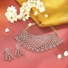 Shop online Kalyan latest trendy designs of Choker Necklaces. Choker Necklace Set, Set Design, Necklace Set