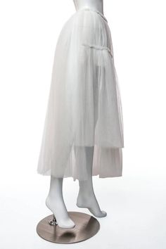 2007 Rei Kawakubo Comme des Garçons White Layered Tulle Skirt For Sale at 1stDibs | comme des garcons 2007 Avant-garde Asymmetrical Skirt For Spring, Avant-garde Asymmetrical Summer Skirt, Spring Tulle Asymmetrical Skirt, Spring Asymmetrical Tulle Skirt, Spring Evening Lined Petticoat, Spring Evening Petticoat Skirt, Spring Evening Flowy Petticoat, Rei Kawakubo Comme Des Garcons, Layered Tulle Skirt