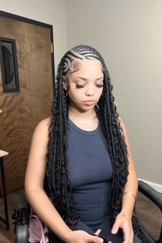 40 Fulani Braids Hairstyles – Scan to Talk Side Part Fulani Braids Hairstyles, Fulani Side Part Braids, Alicia Keys Fulani Braids, Side Part Box Braids, Fulani Braids Side Part, Side Part Fulani Braids, Side Part Braids, Braided Hairstyles For Women