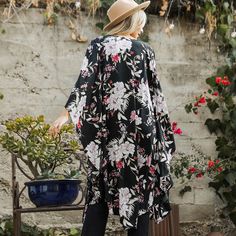 Flutter into fashion with our Floral Butterfly Sleeve Kimono! Featuring a beautiful butterfly print and flowy sleeves, this kimono is the perfect addition to any outfit. Soar with style and embrace your inner free spirit. Into Fashion, Flowy Sleeves, Butterfly Sleeve, Floral Butterfly, Butterfly Sleeves, Butterfly Print, Beautiful Butterflies, Free Spirit, Wardrobe