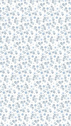 a white background with blue flowers on it