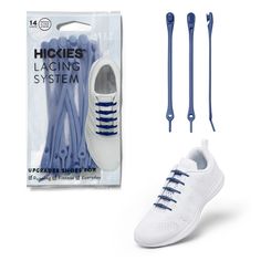 PRICES MAY VARY. THE ORIGINAL NO TIE SHOELACES - HICKIES is a global footwear accessories brand that invented and patented the No-tie laces! HICKIES premium tieless shoelaces for sneakers turn any shoe into slip ons. HOW TO LACE IT? Choose between HiCKIES 3 different lacing techniques: Loose, Tight & Standard; 1. Lace it (Pull the threading tip through your shoe’s eyelets one strap at a time), 2. Link it, 3. Lock it What's included in the box? You'll receive 14 individual Water-Resistant Elastic Lacing Techniques, No Tie Shoe Laces, No Tie Shoe, No Tie Shoelaces, No Tie Laces, Lacing Shoes For Running, Elastic Shoe Laces, Tie Shoelaces, Lace Straps