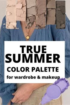 true summer color palette Summer Color Palette Analysis, Things For Makeup, Color Palette Analysis, True Summer Color Palette, Cool Summer Palette, Skin Palette, Soft Summer Palette, Soft Summer Color Palette, Dark Summer