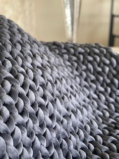 a close up view of a bed made out of pebbles