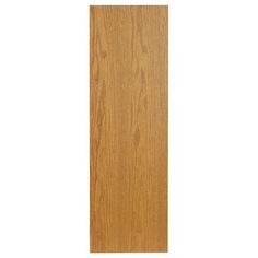 a wooden door with no glass on the front and side panel, in light brown