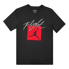 Air Jordan Logo Tee Black T-shirt DA6744-010 (Size: US S)