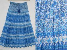 ITEM DESCRIPTION summer cotton sky blues Indian look skirts - broomstick summer wear bohemian skirts Fabric: 100% cotton voile soft crinkled fabric Length: - 38 inch long Waist   :-28.00 inch full (14 inch half) 28 inch relaxed can stretch up to 50 inch Size: free size (fit to all)                                           PRODUCT NAME: - Long Women Maxi skirts  Ladies Vintage Long skirts Company Return Policy:  Please write for more information to my email directly CHOOSE "ASK SELLER QUESTION" Payment policy:- we accepts payment through PayPal Shipping policy:- The cargo will be shipped to you as per dispatch date at time of order. For any kind of delay, we will communicate through email to you. If any custom duties will be charged at your port, it will be paid by buyer. Contact us:- for Bohemian Long Skirt In Light Blue, Blue Bohemian Maxi Skirt For Summer, Light Blue Long Bohemian Skirt, Bohemian Light Blue Skirt For Summer, Bohemian Light Blue Summer Skirt, Blue Hippie Maxi Skirt For Summer, Blue Bohemian Cotton Skirt, Bohemian Blue Cotton Skirt, Blue Cotton Hippie Skirt