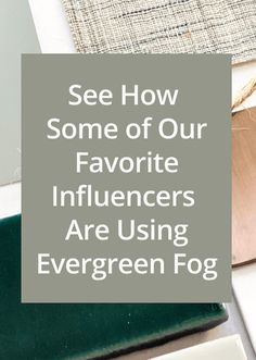 the words see how some of our favorite influencers are using evergreen fog on their laptops