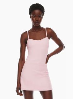 BUTTER TENNIS SPORTS DRESS | Aritzia Fitted Tennis Dress With Built-in Bra For Spring, Flattering Silhouette Bodycon Mini Dress For Summer, Casual Fitted Mini Dress With Built-in Bra, Stretch Camisole Dress With Built-in Bra, Flattering Fitted Dress With Built-in Bra, Fitted Sleeveless Tennis Dress With Built-in Bra, Fitted Dress With Built-in Bra And Tank Straps, Sleeveless Stretch Tennis Dress With Built-in Bra, Spring Mini Dress With Built-in Bra And Straight Neckline