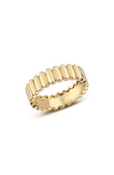 Part of our online trunk show, this style is available for a limited time from April 15 through May 12.A striking yet simple ring is crafted in gleaming 14-karat gold. 14k gold   Imported Wide Band In 14k White Gold, Wide Band 14k White Gold, Fine Jewelry 14k Gold Diamond Ring With Decorative Band, Timeless 14k Gold Wide Band Stackable Rings, Timeless 14k Gold Stackable Rings With Wide Band, 14k Gold Diamond Ring With Decorative Band, Minimalist 14k Gold Ring With Decorative Band, Modern Yellow Gold Diamond Ring With Thick Band, Minimalist Yellow Gold Ring With Decorative Band