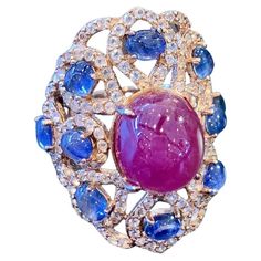 Topaz Cocktail Ring, Fancy Sapphire, All Gems, Velvet Pouch, Purple Velvet, Swim Wear, Gem Stones, Opal Ring, Gem Stone