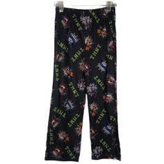 Teenage Mutant Ninja Turtles Classic Graphic Pajama Bottoms. Brand New With Tags! Officially Licensed Product. We Are A Smoke-Free And Pet-Free Home. H Black Printed Sleepwear For Pajama Party, Black Graphic Print Sleepwear For Loungewear, Casual Black Printed Sleepwear, Black Graphic Print Sleepwear For Bedtime, Black Graphic Print Sleepwear, Casual Black Sleepwear For Sleepovers, Black Sleepwear With Character Print For Loungewear, Playful Black Sleepwear For Loungewear, Black Casual Bedtime Bottoms