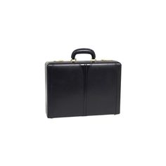 McKlein Leather Attache Case - Black Classic Rectangular Cases For Business Trips, Classic Rectangular Cases With Leather Lining, Classic Black Rectangular Case, Formal Rectangular Leather Case, Classic Rectangular Laptop Case, Classic Rectangular Cases For Formal Occasions, Classic Rectangular Cases For Formal Use, Classic Rectangular Office Cases, Classic Cases With Luggage Sleeve For Business Trips