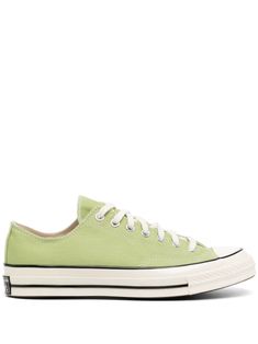 light green canvas logo at the sole rubber toecap round toe front lace-up fastening branded insole contrasting rubber sole Green Sneakers With Rubber Sole For Spring, Green Rubber Sole Sneakers For Spring, Spring Green Sneakers With Rubber Sole, Cotton Sneakers With Gum Sole For Sports, Green Canvas Sneakers With Contrast Sole, Green High-top Canvas Shoes With Rubber Sole, Converse Low-top Textile Sneakers, Green Spring Sneakers With Laces, Spring Green Sneakers With Laces