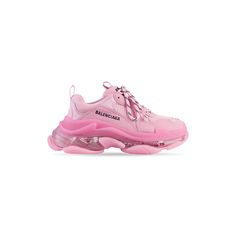 triple s clear sole sneaker Trendy Pink Chunky Sneakers For Streetwear, Pink Low-top Chunky Sneakers With Rubber Sole, Luxury Mesh Sneakers With Abzorb Midsole, Trendy Pink Platform Sneakers With Rubber Sole, Pink High-top Chunky Sneakers With Rubber Sole, Pink Synthetic Chunky Sneakers For Streetwear, Pink Chunky Synthetic Sneakers For Streetwear, Pink Chunky Sneakers With Rubber Sole For Sports, Pink Chunky Sneakers For Sports With Rubber Sole