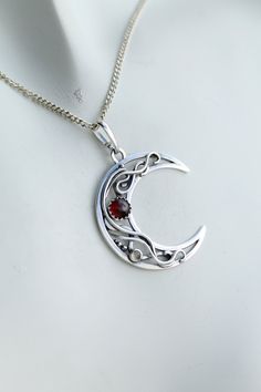 ITEM DESCRIPTION: The size of this circle pendant H 4 cm x W 3 cm. Weight - 4g. You can buy this necklace with a chain or without and with different stones. Jewelry will come to you in a gift box - ready for gift giving. I made this moon necklace of sterling silver, red garnet, and tiny labradorite. I think this color combination is very elegant and luxurious! The parcel will be sent 1-2 days after payment. Delivery usually takes 10-21 days. But in the period from December to February this may t Celestial Necklace With Large Round Pendant, Celestial Style Necklace With Large Round Pendant, Mystical Round Engraved Jewelry, Sterling Silver Sun And Moon Round Pendant Jewelry, Mystical Engraved Round Pendant Jewelry, Moon Shaped Necklace With Large Pendant, Unique Round Moon Charm Jewelry, Sterling Silver Moon Phase Jewelry, Mystical Sun And Moon Round Jewelry