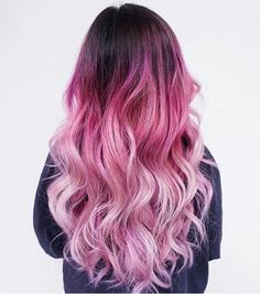 Imagen de hair, fashion, and pink Pink Hair Brunette, Pastel Pink Hair Ombre, Colorful Highlights, Dyed Hair Ombre, Pink Ombre Hair, Scene Girl, Long Hair Color, Hair 2024, Dye Colors