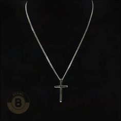 Eresmo Black Crucifix Pendant with Link Chain - BERML BY DESIGN JEWELRY FOR MEN Black Cross Necklace, Diamante Bracelet, Leather Choker Necklace, Stainless Steel Chain Necklace, Piercing Ring, Pearl Choker Necklace, Natural Stone Bracelets, Jewelry For Men, Chain Choker Necklace