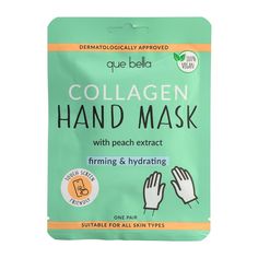 Give your hands some pampering with the Moisturizing Glove Hand Mask from Que Bella. The hand mask is enriched with oat kernel extract and shea butter to help nourish and restore dry hands. Simply slip the gloves on and let the ingredients get to work to soften and moisturize your hands. How to: wash hands with warm water. Remove the glove style masks from the packet and pull apart the opening at the top. Alternatively, use scissors to open the mask. Put a mask on each hand and relax for up to 2 Hand Masks, Vaseline Rosy Lips, Moisturizing Gloves, Hand Mask, Rosy Lips, Extra Dry Skin, Body Mask, Face Patches, Bday Gift