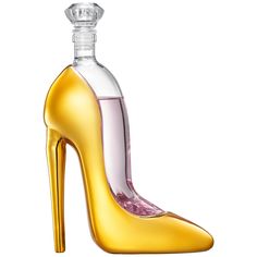 PRICES MAY VARY. For a unique gift for a wedding, birthday, anniversary, or any special occasion, our Gold Stiletto Decanter is perfect. This decanter is a must have for the fashionably chic or anyone that just wants to add more luxury to their homes. In addition, this captivating decanter also makes an impressive addition on your home bar. The sleek design of this borosilicate glass decanter makes it stylish. Introducing a unique decanter for your favorite wine. The Gold Stiletto Decanter is no Unique Decanter, Gold Stilettos, Hair Socks, Sparkle Top, Casual Bodysuit, Pearl Accessories, Glass Decanter, Gold Heels, Anklet Jewelry