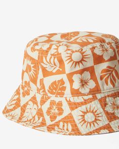 Coming in a range of bold Billabong prints, the So Beachy lightweight bucket hat is crafted from cotton canvas fabric. Fully lined for better sun protection, it has a short brim and an interior sweatband for a secure fit and better comfort. Fabric: Cotton canvas fabric Visor: Short brim Lining: Fully lined Branding: Flag label Other Features: Interior sweatband Materials 100% Cotton Cotton Beach Bucket Hat With Short Brim, Cotton Bucket Hat With Short Brim For Beach, Casual Cotton Bucket Hat For Beach, Casual Cotton Bucket Hat For The Beach, Orange Cotton Beach Hat, Summer Orange Cotton Bucket Hat, Orange Cotton Bucket Hat For Summer, Cotton Bucket Hat With Short Brim For Beach Season, Cotton Bucket Hat With Curved Brim For Beach