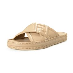 Fendi Men's "7x1501" Beige Leather Flip Flops Pool Slide Sandals Shoes Product Details Retail Value: $895.00 This Is Authentic Fendi Men's "7x1501" Beige Leather Flip Flops Pool Slide Sandals Shoes Sku: Shoes-6246 Country/Region Of Manufacture Italy Material: Leather Model: 7x1501 Ahi3 F0qb9 Luxury Beige Slip-on Sandals, Designer Beige Slip-on Sandals, Designer Calf Leather Slides With Round Toe, Designer Calf Leather Flat Slides, Designer Beige Calf Leather Sandals, Designer Beige Sandals With Leather Sole, Fendi Men, Pool Slide, Mens Shoes Sandals