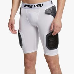 Get Ready To Tackle The Field With These Men's Nike Pro Hyperstrong Padded Football Shorts In Size 4xl. The White Color And Sleek Design Are Perfect For Any Player In Any Position. These Shorts Feature Padding In The Thigh Area To Protect You During Intense Games. The Nike Brand Is Known For Its Quality And Durability, Making These Shorts A Must-Have For Any Serious Football Player. They Are New With Tags And Have Never Been Worn, So You Can Trust That They Are In Excellent Condition. Whether Yo White Boxer Briefs With Built-in Shorts For Sports, White Boxer Briefs With Built-in Shorts For Gym, White Sporty Squat Proof Bottoms, White Breathable Sports Bottoms, Breathable White Boxer Briefs For Workout, Fitted White Boxer Briefs For Training, White Functional Breathable Shorts, White Short Boxer Briefs For Workout, White Functional Sports Boxer Briefs