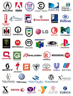 many different logos are shown together in this image, including the company name and logo