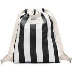 Drawstring Black and White Stripe Bag, Kids Drawstring Backpack, Drawstring Pouch, Small Drawstring Black Cotton Backpack For Daily Use, Casual Striped Cotton Bag, Casual Cotton Striped Bags, Black Cotton Bag For Back To School, Black Cotton Bags For Back To School, Back To School Black Cotton Bag, White Casual Drawstring Bag For School, Casual White Drawstring Bag For School, Canvas Drawstring Backpack