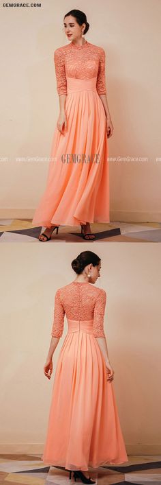 10% off now|Free shipping world-wide. Modest Orange Chiffon Long Formal Dress For Woman with Lace Beading Sleeves at GemGrace. Click to learn our pro custom-made service for wedding dress, formal dress. View #MotheroftheBrideDresses for more ideas. Long Sleeve Chiffon Evening Dress For Bridesmaids, Long Sleeve Chiffon Bridesmaid Evening Dress, Chiffon Long Sleeve Bridesmaid Evening Dress, Lace Long Sleeve Bridesmaid Evening Dress, Orange Chiffon Wedding Dress, Orange Chiffon Long Sleeve Dress, Orange Chiffon Evening Dress, Mother Of The Bride Looks, Lace Beading