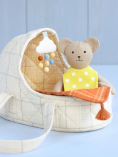 Dress him, feed him, put him to bed, or take him for a walk — he fits perfectly in a pocket! You can sew this mini bear and a large set of accessories, including carry cot, using my sewing pattern. The sewing pattern includes clear step-by-step photo instructions and full-size pattern pieces, it's easy to follow and beginner friendly, with lots of sewing tips and tricks.