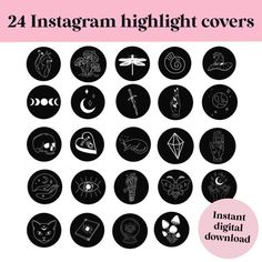 Black Instagram Highlight Covers Highlight Covers Instagram Nature, Highlight Covers Instagram Me