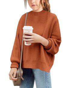 PRICES MAY VARY. MATERIAL: A high quality fabric, Soft Touch and Comfortable to Skin for kids Wearing. Does not cause skin itching. FEATURES: Crewneck, Ribbed Part at Neckline/ Cuffs/ Bottom, Trendy Drop Shoulder and Side Split designs, Casual and Loose style, Solid Color Tunic Sweater for Girls. COLLOCATION: This Knit Pullover Tops are easy to clothing match, Perfect Wear with Jeans or Sweatpants, Jackets or Down Coats, Sneakers or Boots. OCCASION: Ideal for daily wear, holiday, outdoor, home w Skin Itching, Outdoor Home, Casual Design, Loose Style, Knit Tunic, Knit Pullover, Tunic Sweater, Girls Sweaters, Side Split