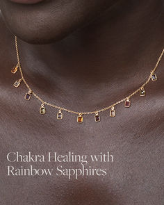 This unique piece is a representation of the entire chakra system, bringing balance to all areas of need. Unlock your muses and take your next spiritual step.

Add this piece to your collection today.

#JIAJIAJEWELRY #jewelry #crystals #crystaljewelry #jiajia #rainbowsapphire #rainbowsapphirejewelry #sapphirejewelry #chakra #chakrasystem #sacralchakra #muse #chakrahealing #spirituality #healingenergy #heartchakra #madeinnyc #rainbowsapphireemeraldcutnecklace Emerald Cut Necklace, Chakra System, Bezel Necklace, Sacral Chakra, Sapphire Jewelry, Chakra Healing, Heart Chakra, The Rainbow