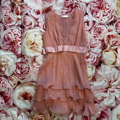 Loveshackfancy Pink Ruffle Dress With Bow Detail From Sample Sale. Pink Ruffle Dress, Pink Ruffle, Sample Sale, Party Dresses For Women, Bow Detail, Dress With Bow, Ruffle Dress, Homecoming, Women's Dress