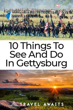 the cover of 10 things to see and do in gettysburg