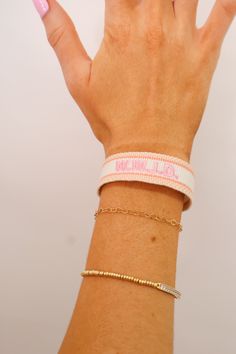 Elevate your every day style with our WWJD embroidered tassel bracelet! A modern twist on a timeless classic, this bracelet features a beautifully embroidered WWJD design and fun tassel accents. Perfect for gifts or treating yourself, this bracelet will be sure to inspire and uplift in every wear! WWJD Embroidered Tassel Bracelet Embroidered design Adjustable Wwjd Bracelet, Treating Yourself, Tassel Bracelet, Peach Pink, Affordable Clothes, Embroidered Design, Bracelet Stack, Timeless Classic, Sales Gifts