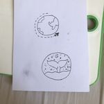 a piece of paper with some drawings on it