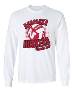 Wear this long sleeve tee to support the Huskers. FREE SHIPPING on all orders over $50 100% cotton preshrunk jersey tee, 6.1 oz Seamless double-needle collar Officially licensed by the University of Nebraska Printed in Lincoln, Nebraska Long Sleeve T-shirt For Sports With School Spirit, Long Sleeve Moisture-wicking T-shirt For Sports, School Spirit Long Sleeve T-shirt For Sports, Long Sleeve Sports T-shirt With Screen Print, White Long Sleeve T-shirt With Team Name, Long Sleeve Top With Team Name For Team Events, Pre-shrunk Long Sleeve T-shirt For Sports Events, Long Sleeve T-shirt With Letter Print For Team Events, Collegiate Long Sleeve Sports T-shirt