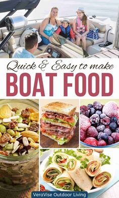 Boating trips with family or friends surely provide for a great experience. But a day spent on the boat can work up an appetite. If you’re not sure what food to bring for your next boating trip, you don’t need to worry. We’ve provided you with lots of boat food ideas below, check them out! Boat Meals Dinners, Lunch On A Boat Ideas, Snacks For The Boat Easy, Brunch On A Boat, Food For A Boat Day, Boat Trip Food Ideas, Lunch On The Boat Ideas, Food For The Boat, Cooler Meals For Travel