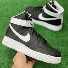 Item: Nike Air Force 1 Size: Men's U.S Size 9.5 Condition: New With Box Some Boxes May Be Missing Lids Or Have Damage. See Variations. 100% Authentic Casual High-top Sneakers With White Sole For Training, Mid-top Synthetic Custom Sneakers For Sports, Custom Mid-top Sneakers For Light Sports, Modern Black Nike Air Force 1 For Sports, Black Modern Nike Air Force 1 For Sports, Casual Synthetic Skate Shoes For Training, Synthetic Mid-top Sneakers For Training, High-top Synthetic Custom Sneakers For Sports, Custom High-top Synthetic Sneakers For Sports