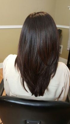 V Cut Hair, Cut Hairstyles, Hairstyles For Layered Hair, Haircuts For Medium Hair, Haircuts Straight Hair, Hair Stylist Life, Long Layered Hair, Long Straight Hair