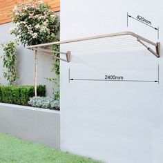 an image of a garden with plants in it and measurements for the height of the planter